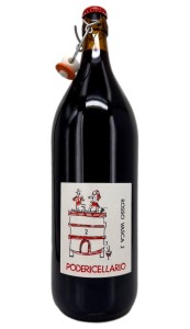 2021 Poderi Cellario, Rosso Vasca 2, 2 liter, Vino del Popolo, Piemonte, Italië